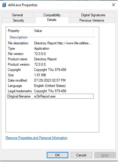 MS File Explorer Details