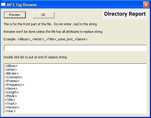 rename files based on MP3 tags