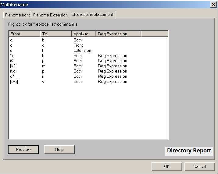 multiple file rename char