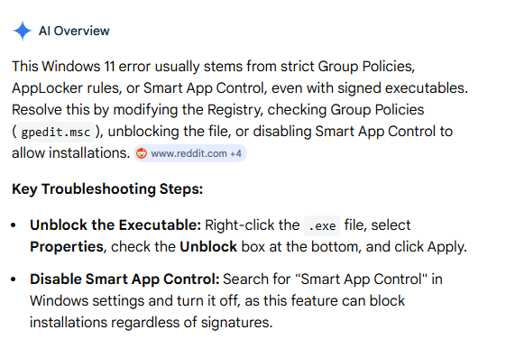disable smart app control